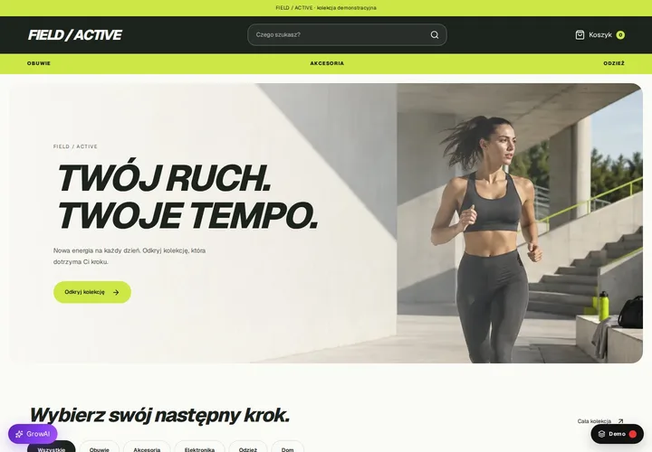Nowy wygląd skina Active